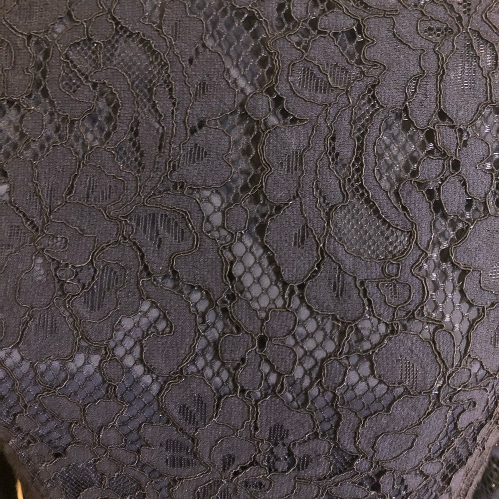 NWOT Trina Turk Dark Blue Lace Off Shoulder Dress - Picture 14 of 14